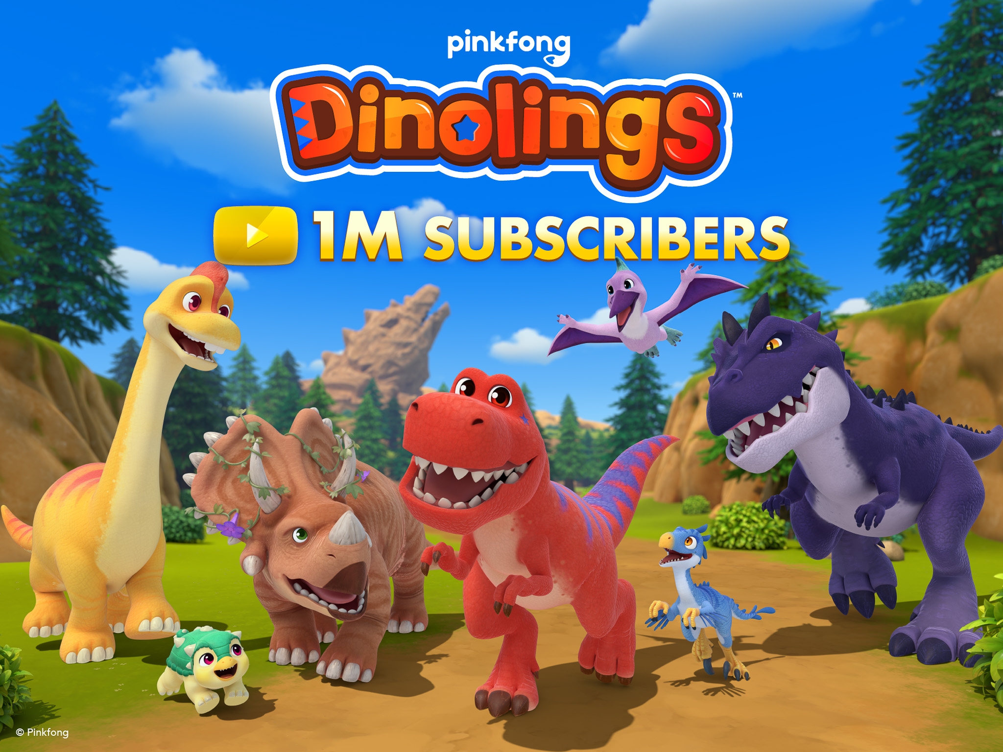 Dinolings hits 1 million subscribers